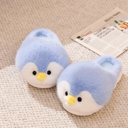 Cute Penguin Home Winter Cotton Slippers