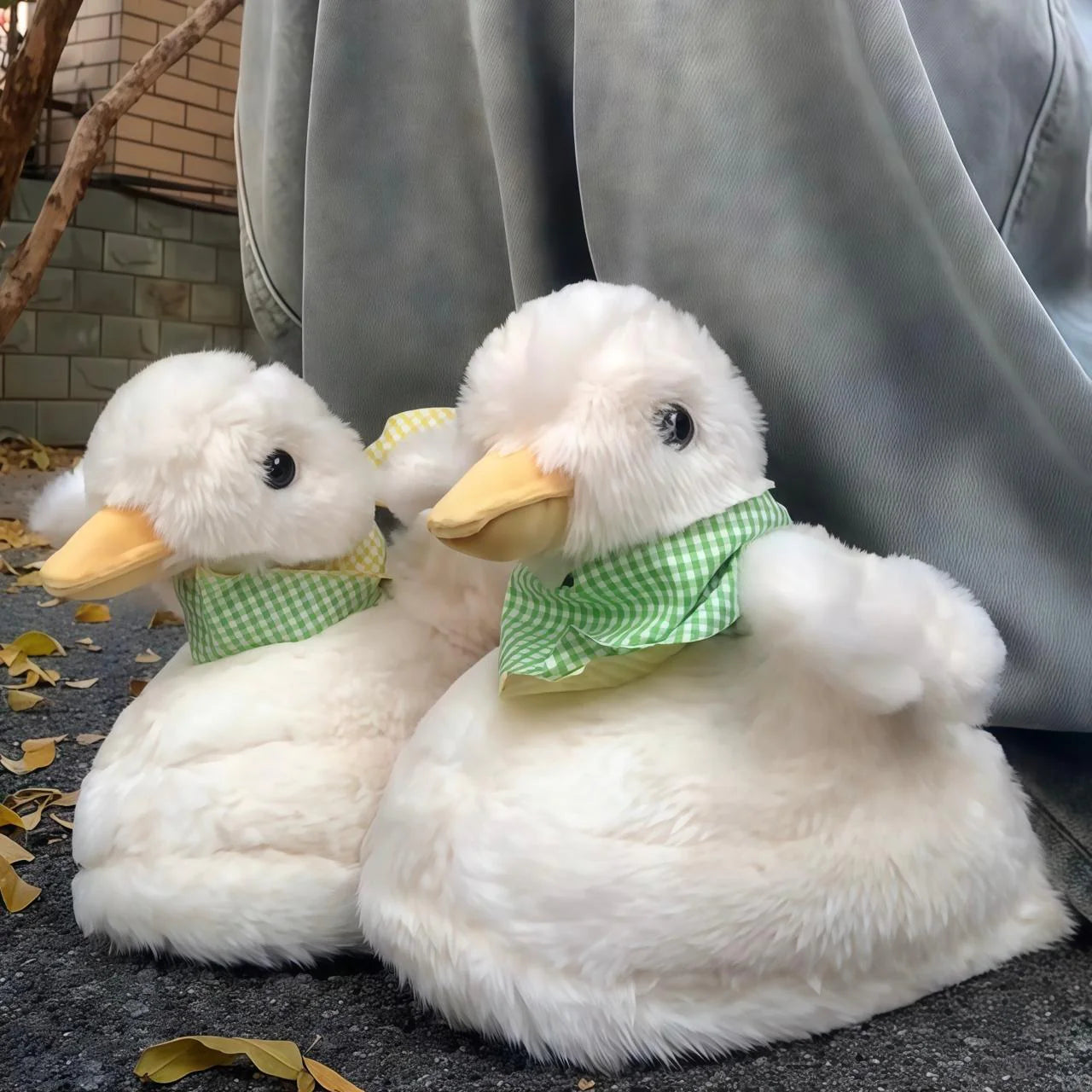 Plush Duck Slippers
