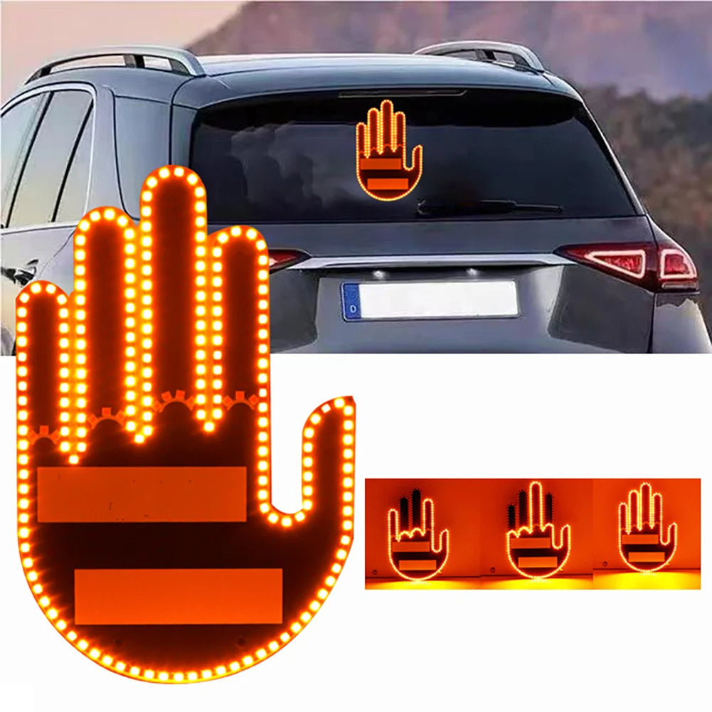 LED Car Finger Sign