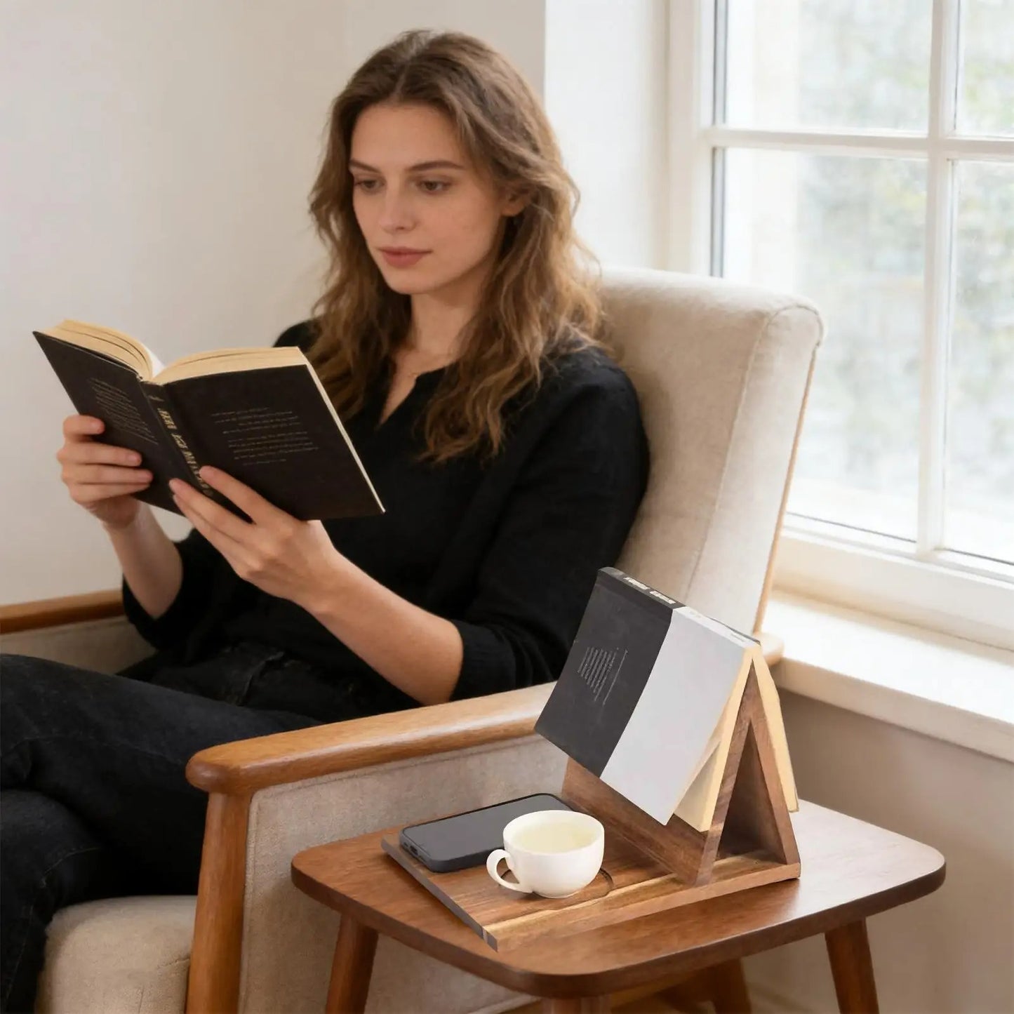 Wooden Book Holder
